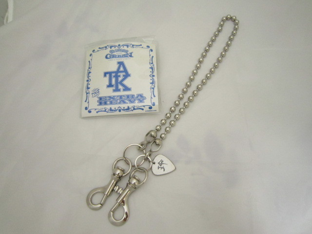 B'z LIVE-GYM 2002 GREEN GOFIGHTWIN ウォレットチェーン TAKモデル チェーン [dpb拍卖