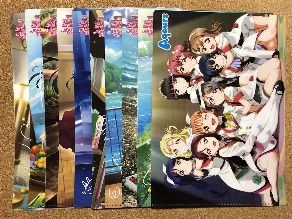 【ラブライブ! クリアファイル 2】A4 セブンイレブン コンプ ~after school ACTIVITY~ MIRAI TICKET拍卖