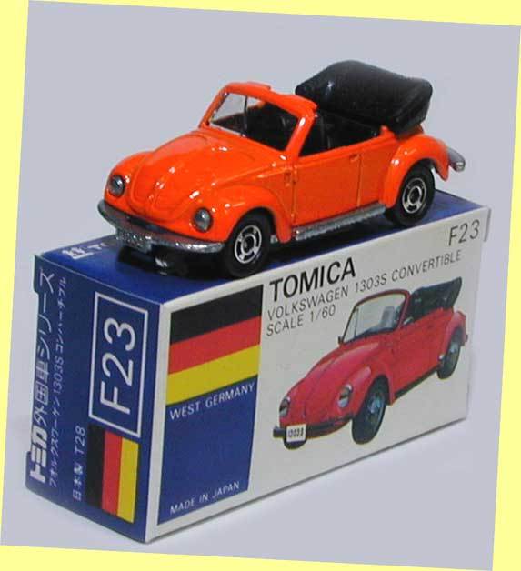 ▲▲最終品かも!★#1979-F23-1 フォルクス ワーゲン1303S コンバーチブル オレンジ色★トミカ 1979年 限定★一次流通 新品未使用絶版美品拍卖