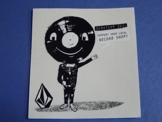 アメリカ西海岸店舗入手 サーフ&ボーダー系ブランド ボルコム【VOLCOM】 【SCRATHY SEZ.】イラストステッカー新品未使用品拍卖