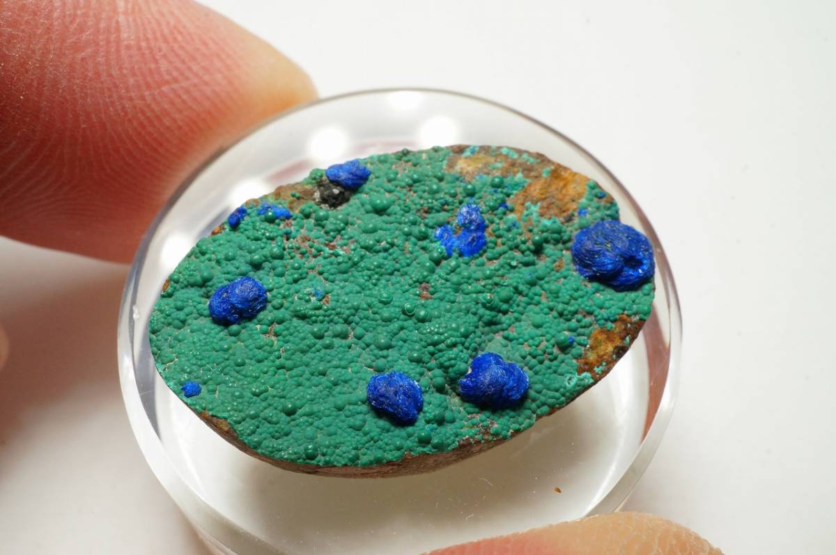 30年前の未使用在庫!希少石!メキシコ産アズロマラカイト原石アズライト・マラカイト/14ct拍卖