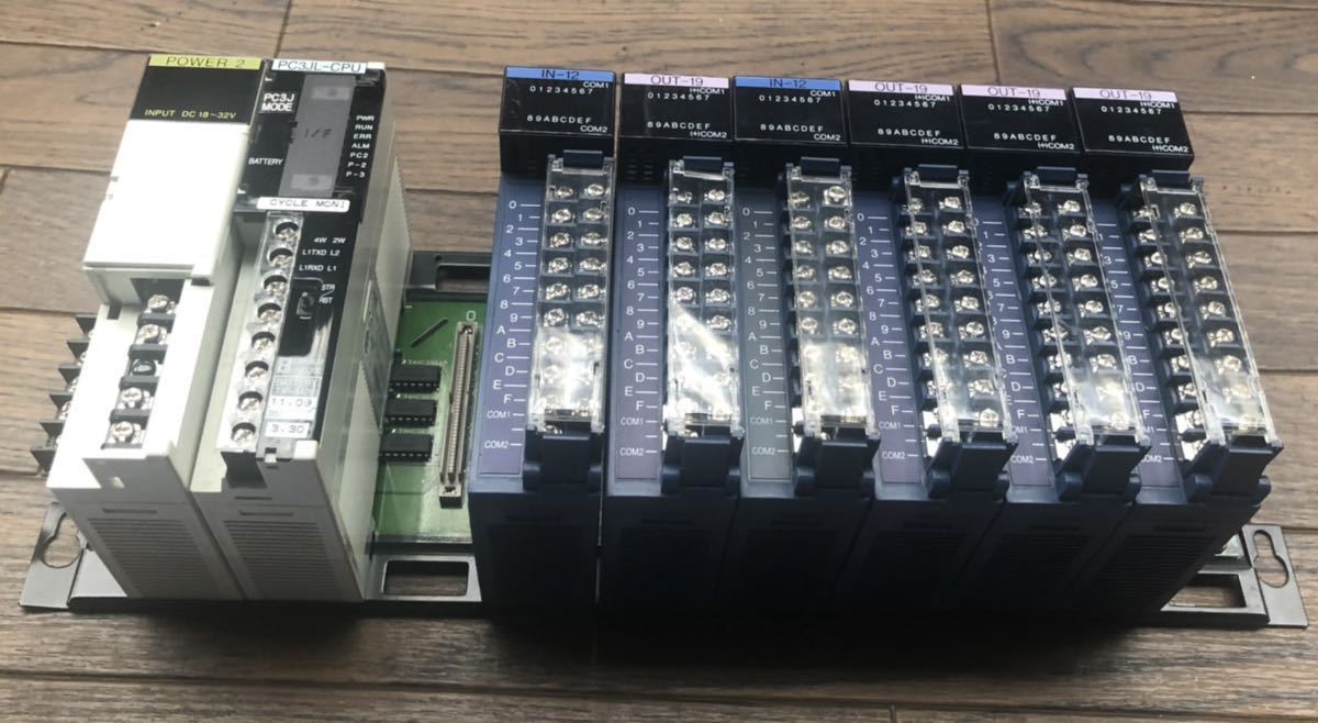 TOYOPUC シーケンサ POWER2 PC3JL-CPU IN-12*2個 OUT-19*4拍卖