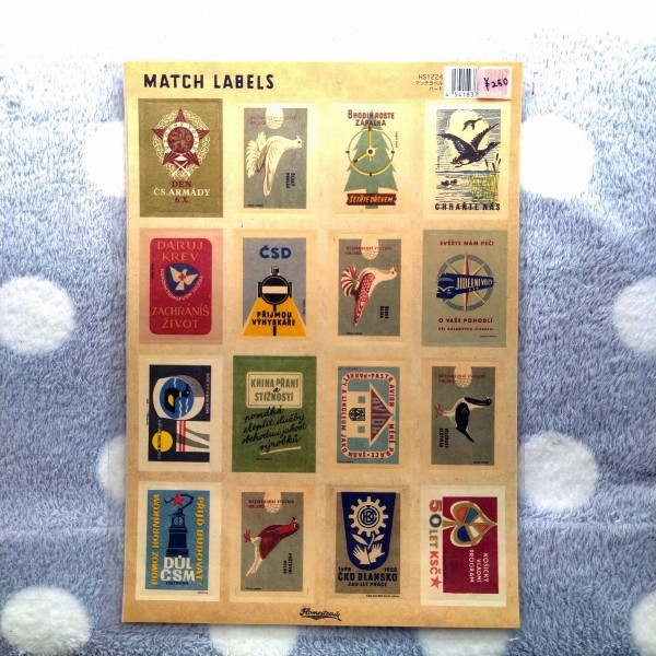 新品&即決◎レトロかわいいマッチラベルシール【バード】拍卖