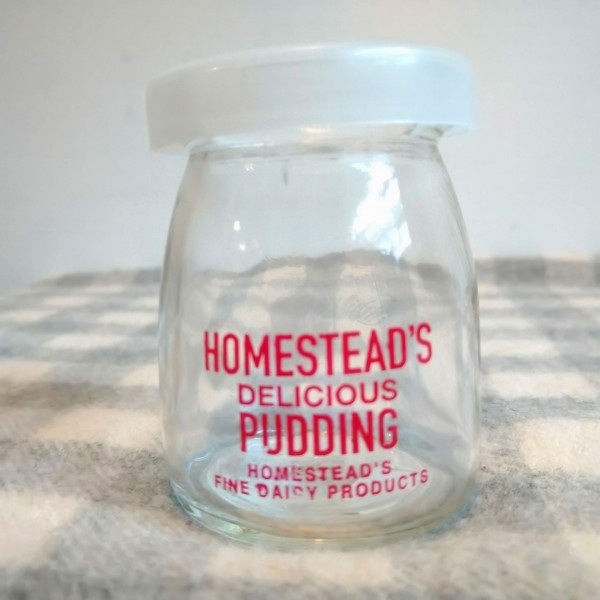 新品&即決◎レトロかわいいヨーグルト瓶 小物入れ ガラス製ヨーグルトポット拍卖