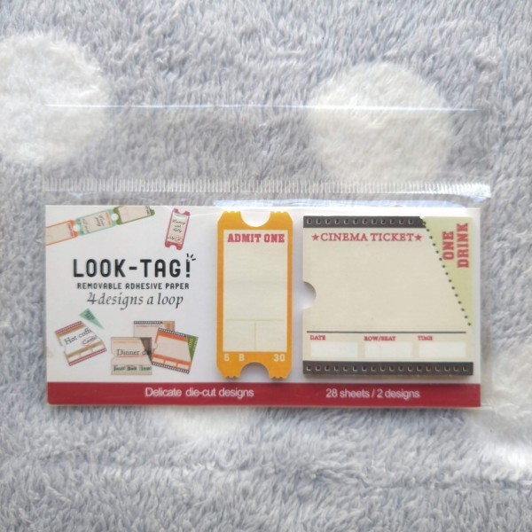 新品&即決◎LOOK-TAG チケット風付箋 ページマーカー拍卖