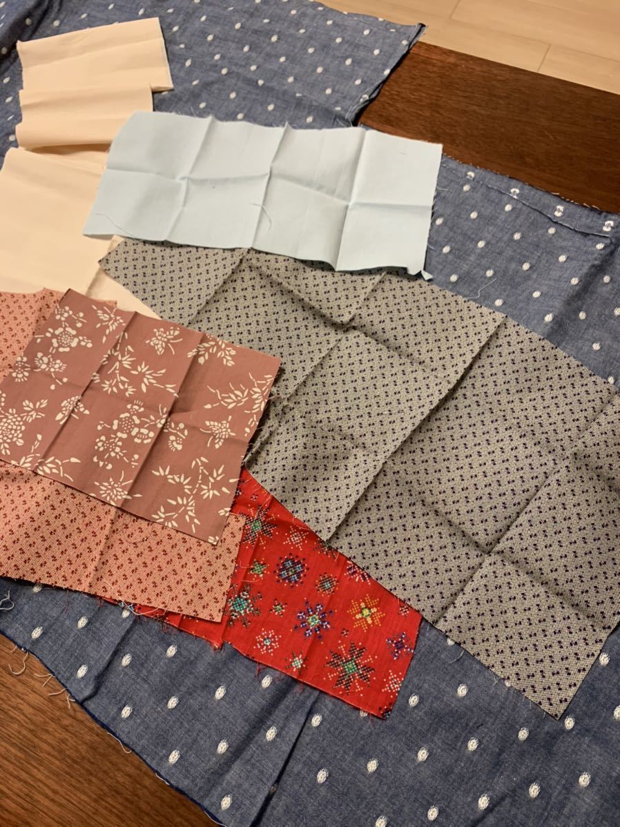 端切れ セット シャンブレー ピンク 和柄 水色 コットン 綿拍卖