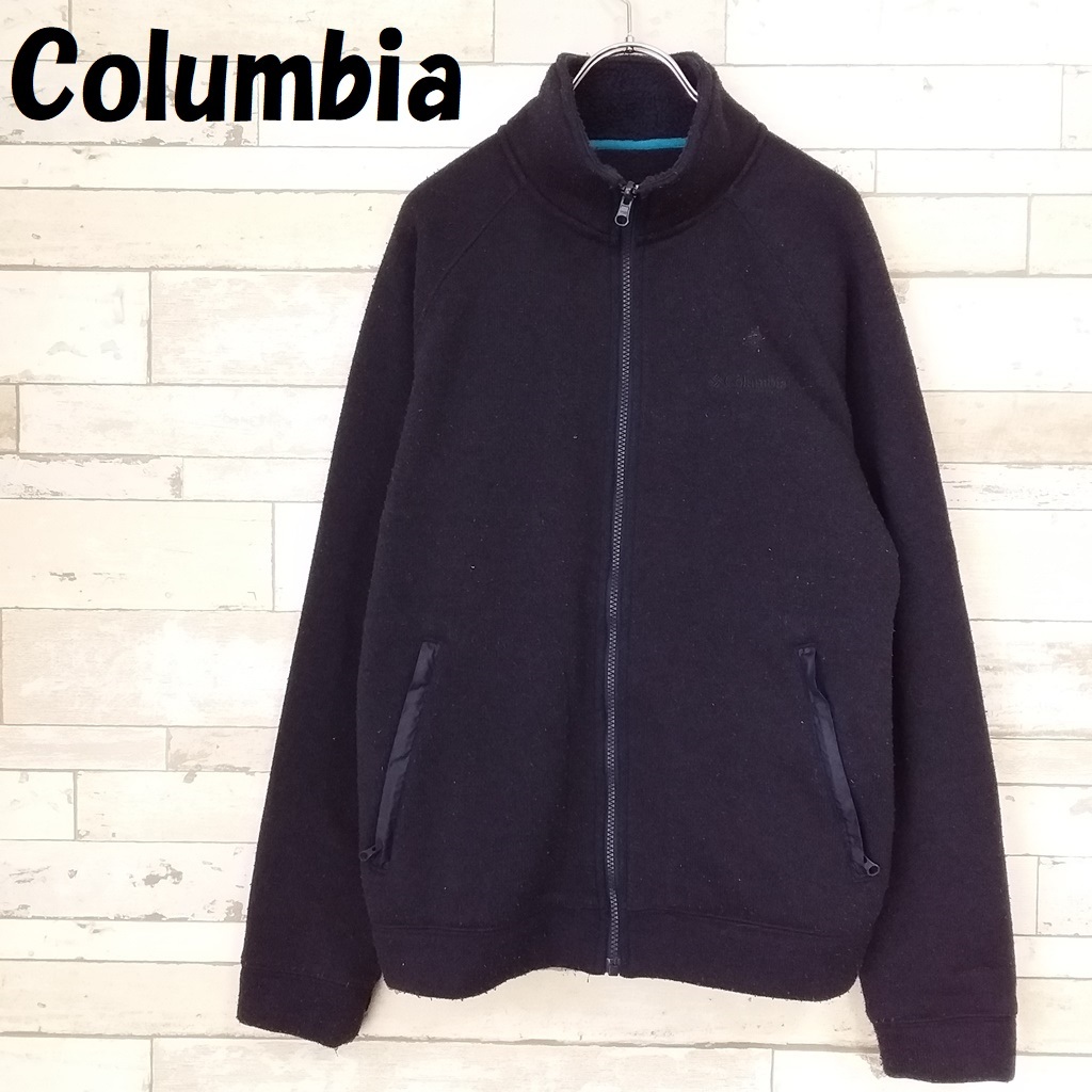 【人気】Columbia/コロンビア ドラムクレストフルジップジャケット PM2584 裏地フリース ワンポイント刺繍ロゴ ネイビー サイズM/9852拍卖