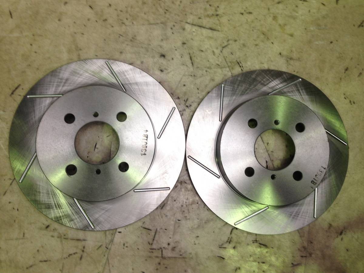 ・ 106538 新品スリット加工 DG64V DG63T DG17V スクラム フロントディスクローター拍卖