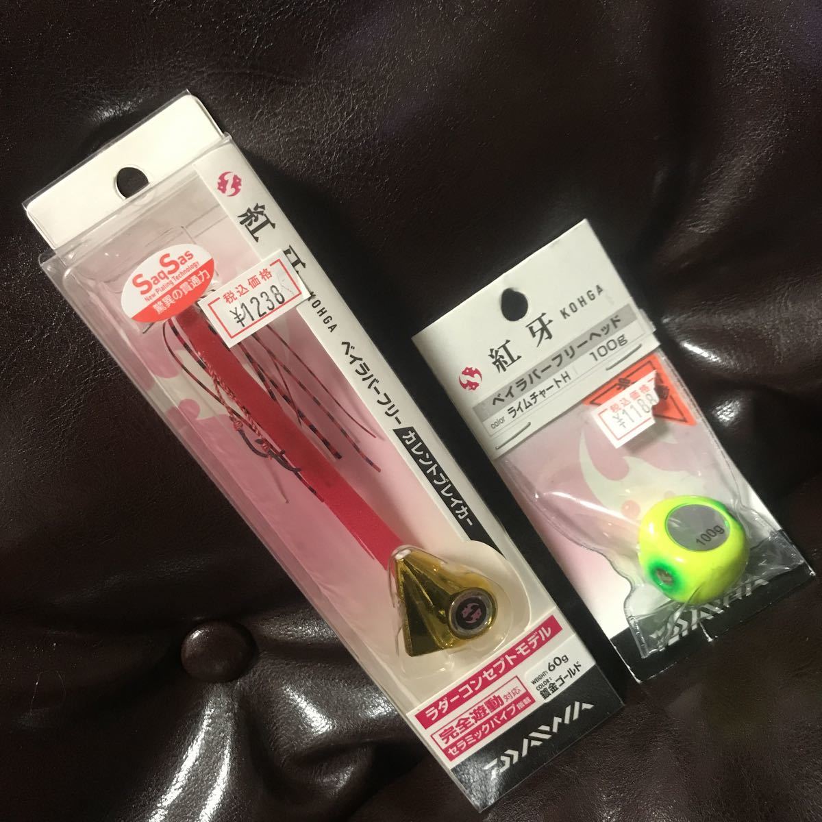 2個セット 60g カレントブレイカー 100g ベイラバーフリーヘッド 新品③ 平政 ブリ 根魚 真鯛 遊動式 タイラバ 紅牙 ダイワ 鉛ヘッド拍卖