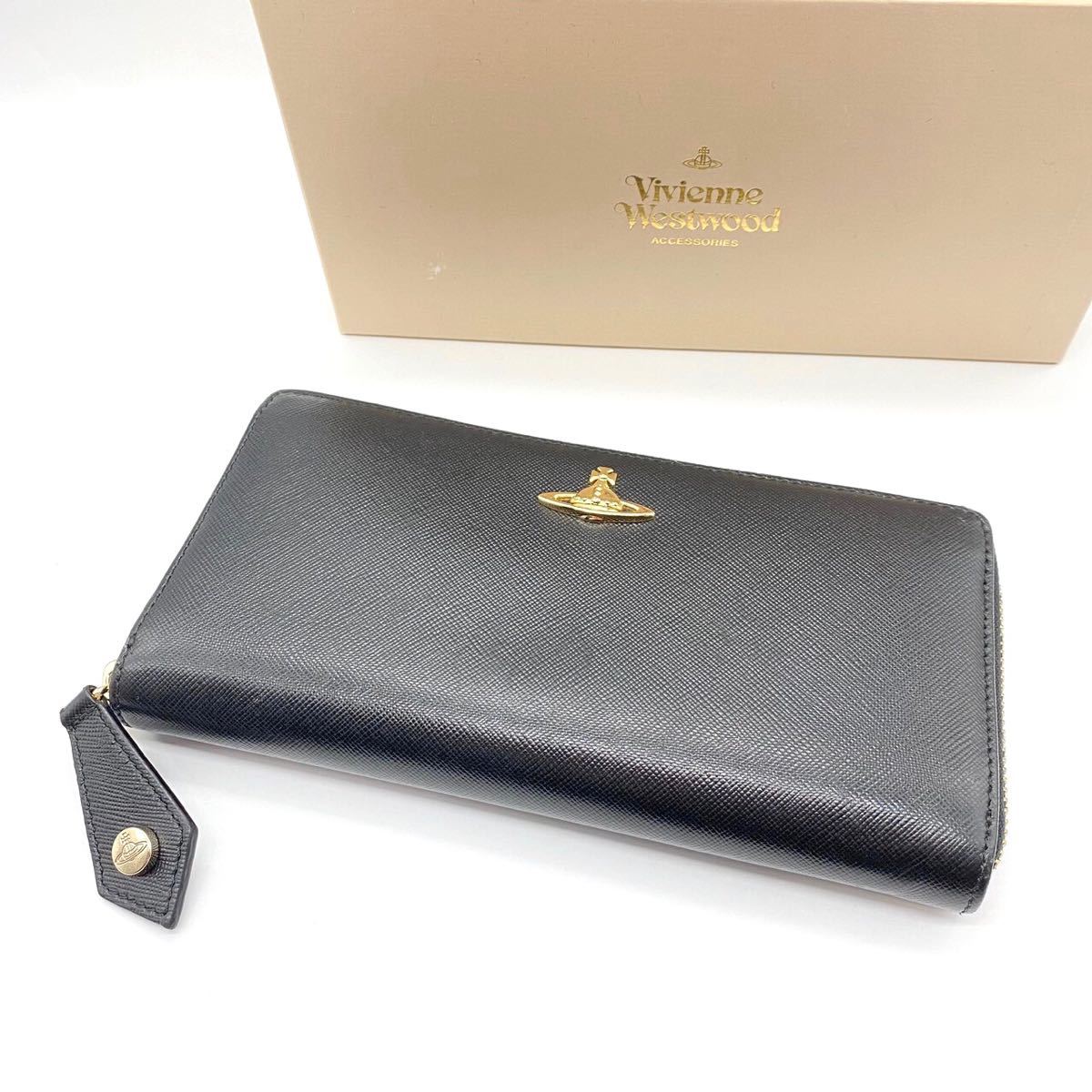 美品 VW ヴィヴィアンウエストウッド スクイグル柄 長財布拍卖