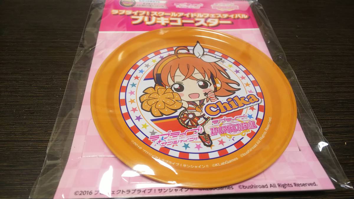【送料無料】ブリキコースター 高海千歌(チアガール) ラブライブ!サンシャイン!!拍卖