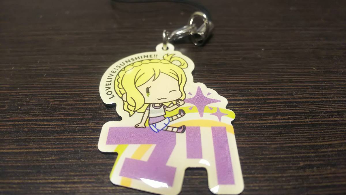 【送料無料】おなまえぴたんコ キーチェーン 小原鞠莉 ラブライブ!サンシャイン!!Aqours拍卖