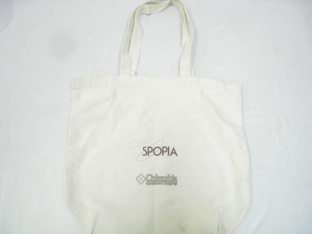 Columbia コロンビア SPOPIA シラトリ ロゴ キャンバス バッグ オフホワイト 拍卖