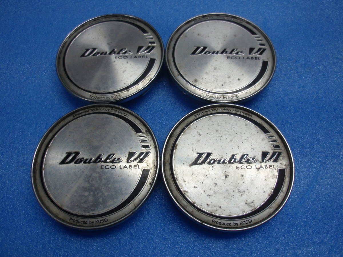 KOSEI ECO LABEL Doule VI 社外 アルミホイール用 センターキャップ ホイールキャップ 4個セット 中古品拍卖