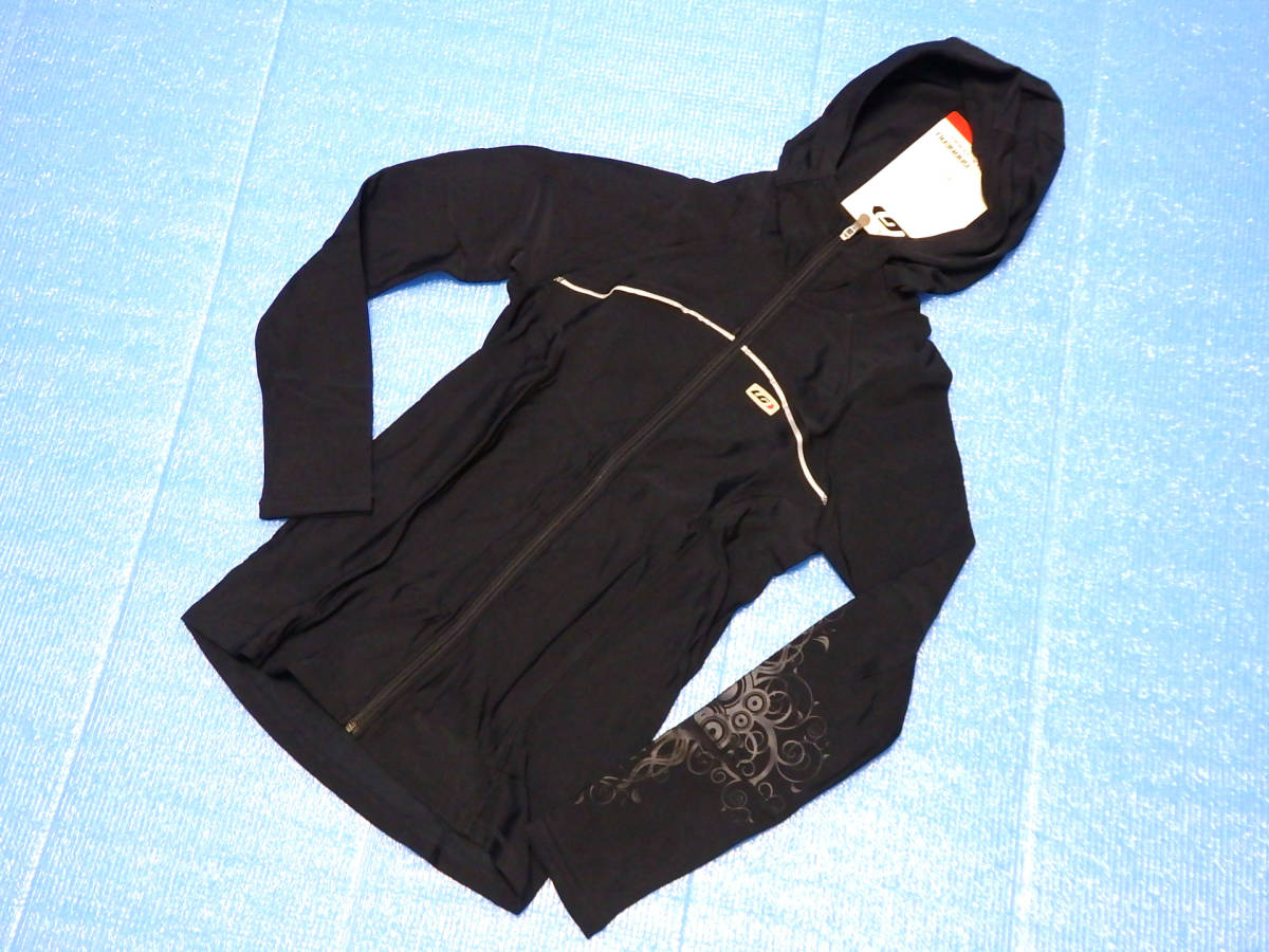 レディースM● Louis Garneau ルイガノ HOODIE JERSY フーディジャージ ブラック拍卖