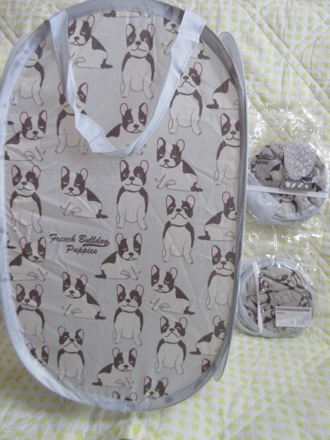 送料無料☆新品☆フレンチブルドッグ♪ポップアップ(ワンタッチ)バスケット3個組 拍卖