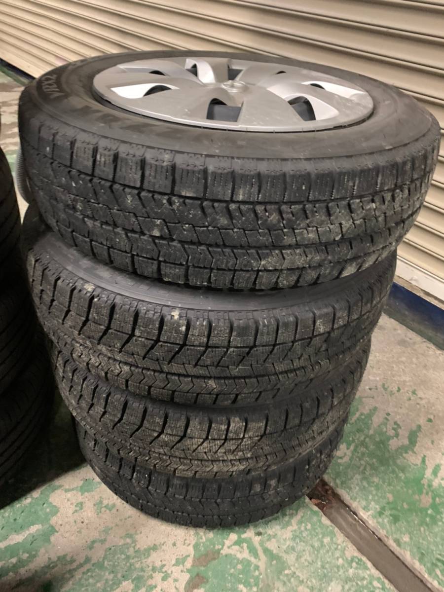 Y506 165/70R14 BRIDGESTONE ブリジストン 2017年 PCD100 4H 5J 4本セット キャップ付き拍卖