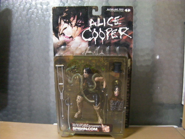 未開封 正規品 マクファーレントイズ spawn.com Alice Cooper ギロチン台 生首 松葉杖拍卖