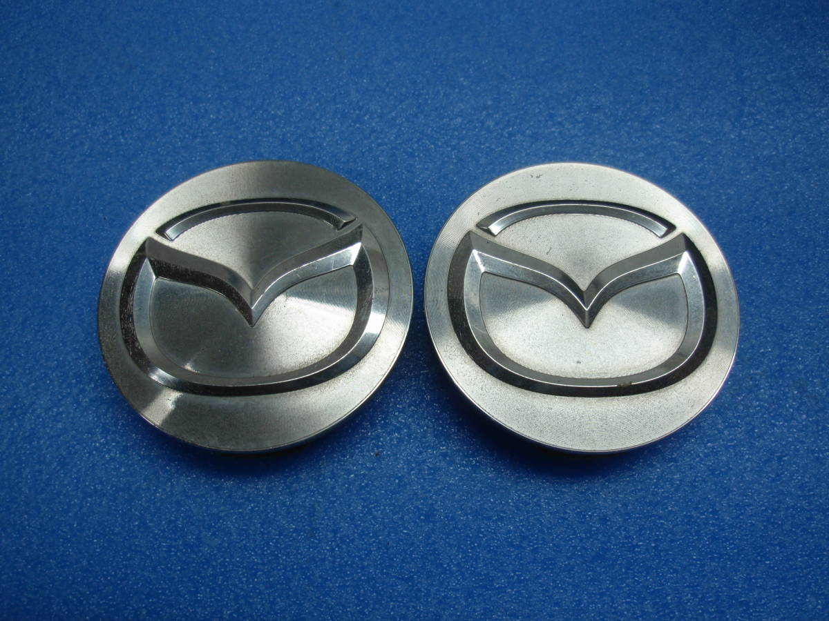 マツダ MAZUDA 純正 センターキャップ ホイールキャップ 2個セット 中古品 「>PC+ABS<」拍卖