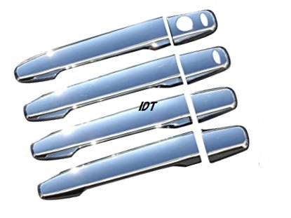 アウトランダー CW ドアハンドルカバー メッキ フロント リア 4個セット ガーニッシュ プロテクター キーレスオペレーション対応拍卖