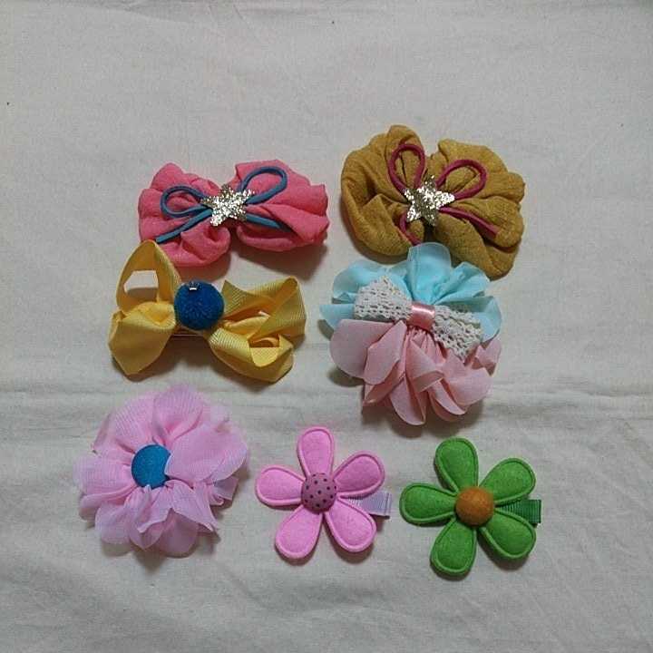 【未使用】【在庫処分】 子供 女の子 ヘアピン ヘアクリップ 花柄 リボン おしゃれ ワンポイント ②拍卖