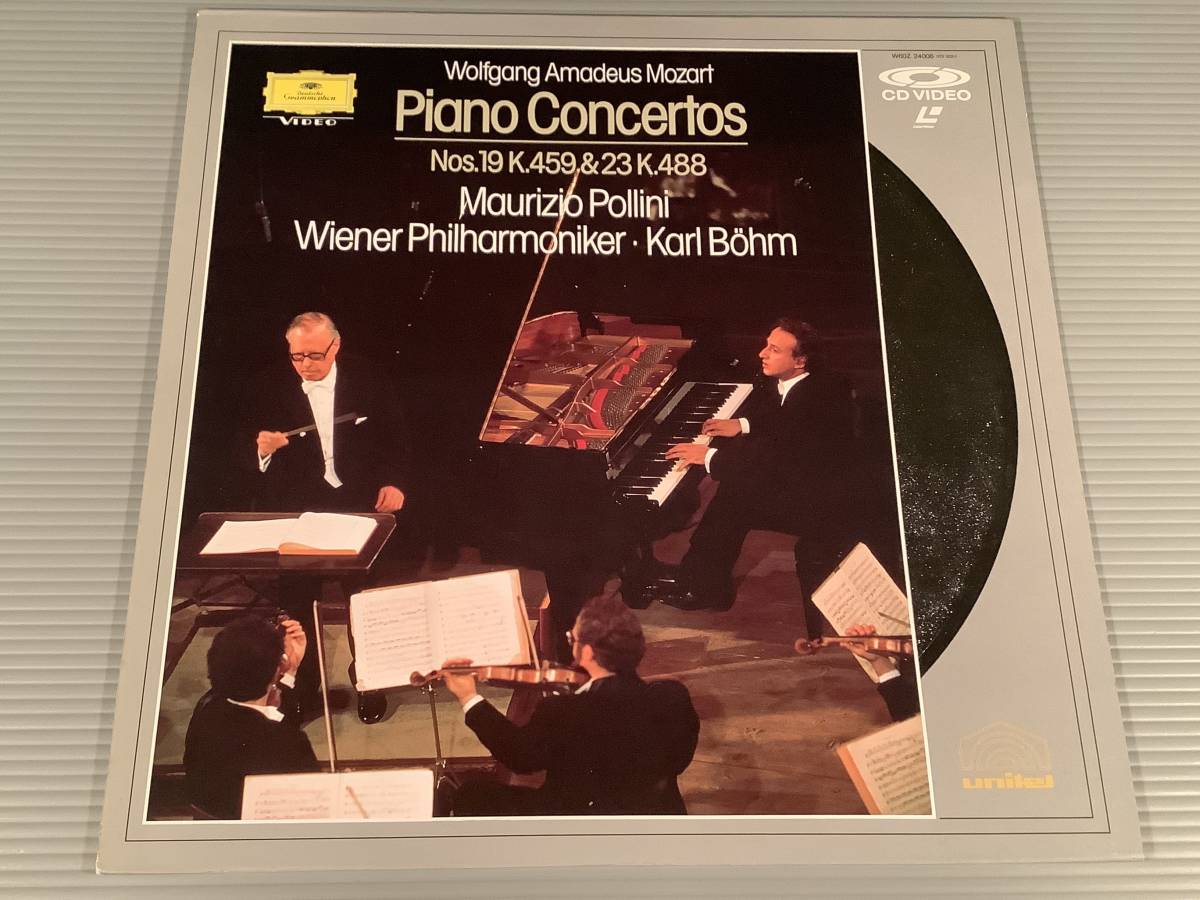 LD(レーザー)■モーツァルト『ピアノ協奏曲 第19番 へ長調』『第23番 イ長調』マウリツィオ・ポリーニ(ピアノ)※指揮:カール・ベーム■拍卖