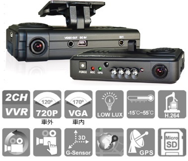 GPS機能搭載 2ch HDドライブレコーダー CDR-E07拍卖