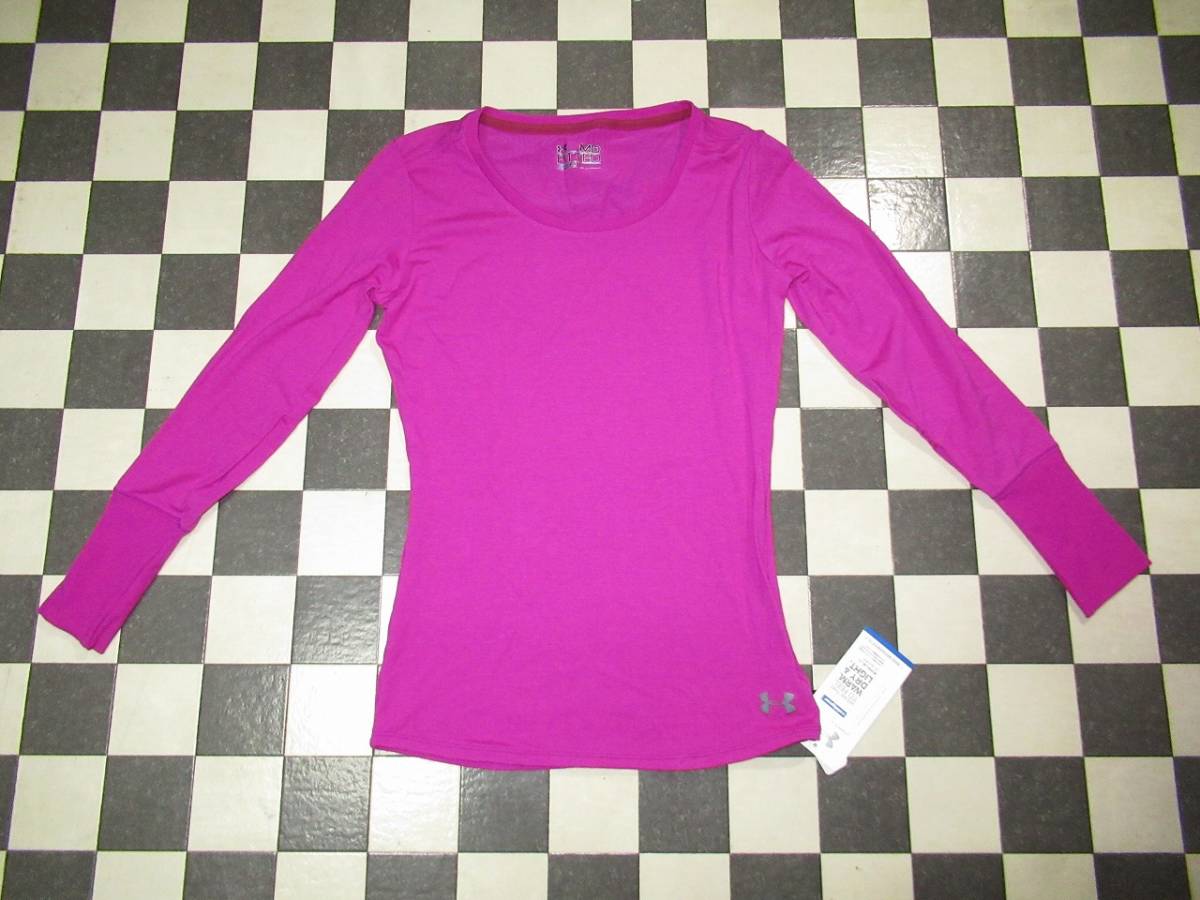 ★アンダーアーマー★新品 MD UA CGインフラレッド長袖 FITTED マゼンダショック拍卖