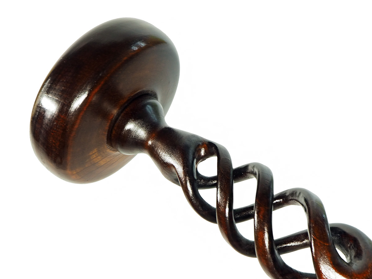 木製ハットスタンド 透かしツイストデザイン 手作り 帽子置き アンティーク風ハンドメイド LL拍卖