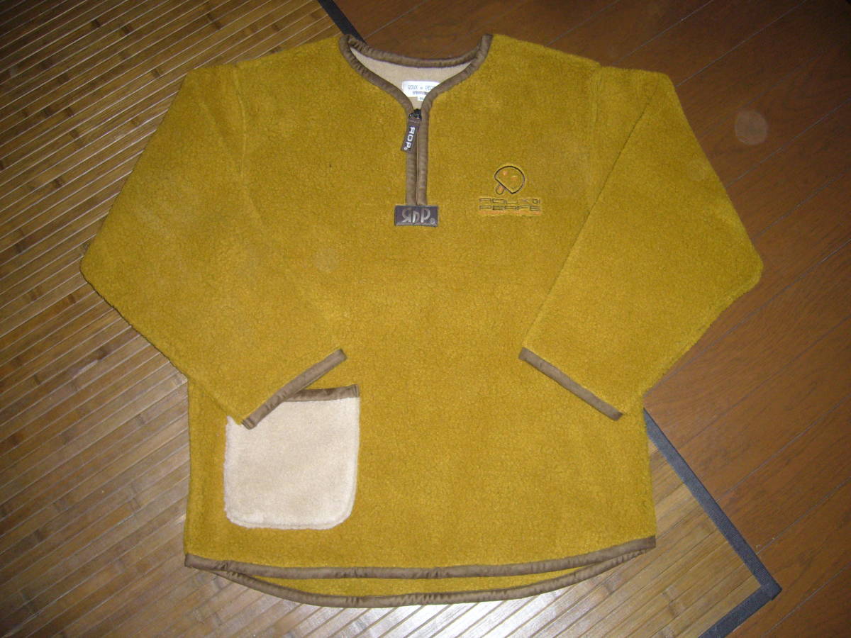 639-77♀: ROUX DI PERFE ルーディーパフィ 起毛カットソー アウター サイズ.03 色.黄土色 日本製 拍卖