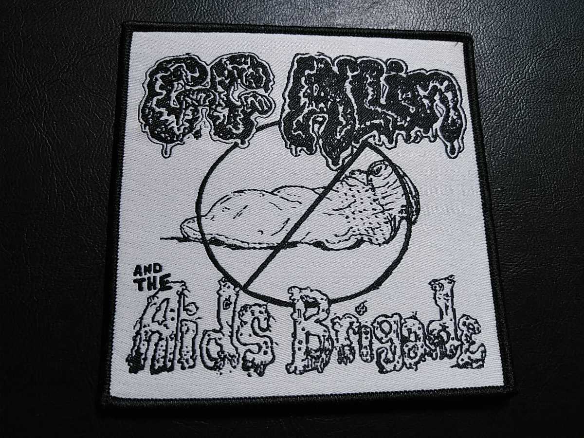 GG ALLIN and the aids brigade 刺繍パッチ ワッペン GG アリン / murder junkies antiseen mentors bulldozer NME abigail venom slayer拍卖