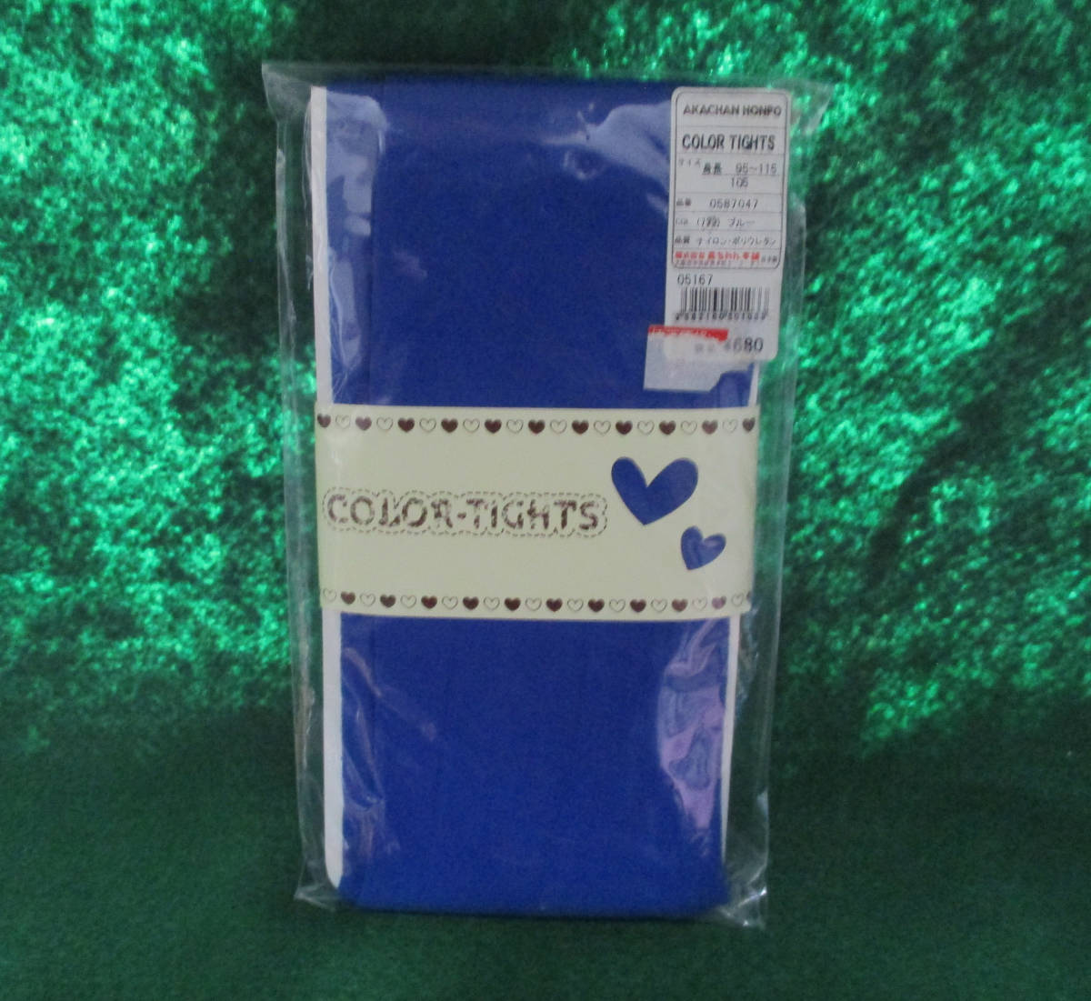 赤ちゃん本舗☆カラータイツ☆ブルー☆サイズ105(身長95~115)未開封☆拍卖