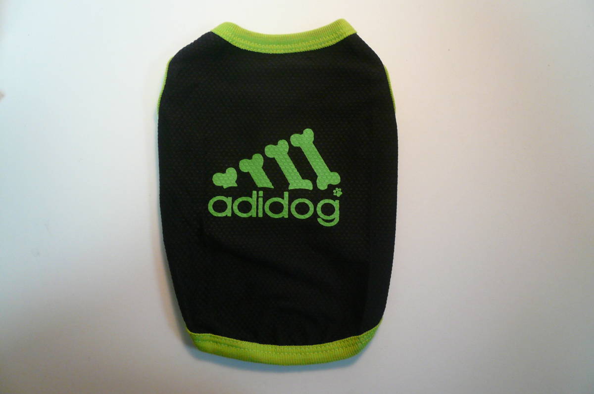 3号★送料無料・ネコポス便★小型犬 Tシャツ adidog ブラック拍卖