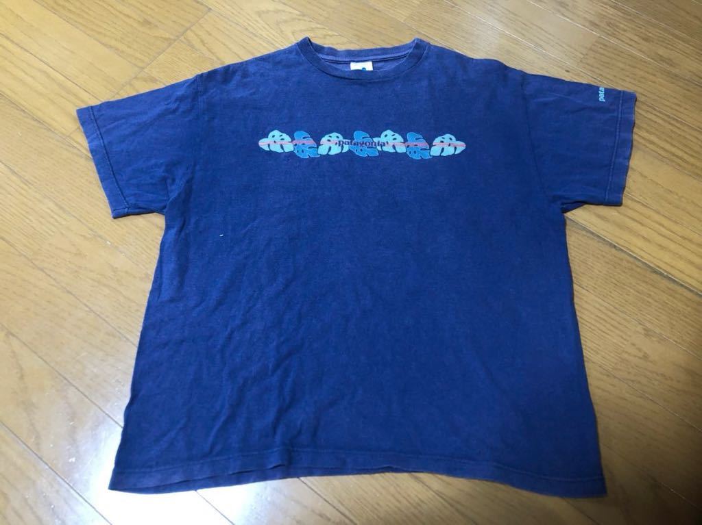 patagonia パタゴニア ヴィンテージ ロゴ Tシャツ 半袖 オーガニックコットン サイズ キッズ L拍卖