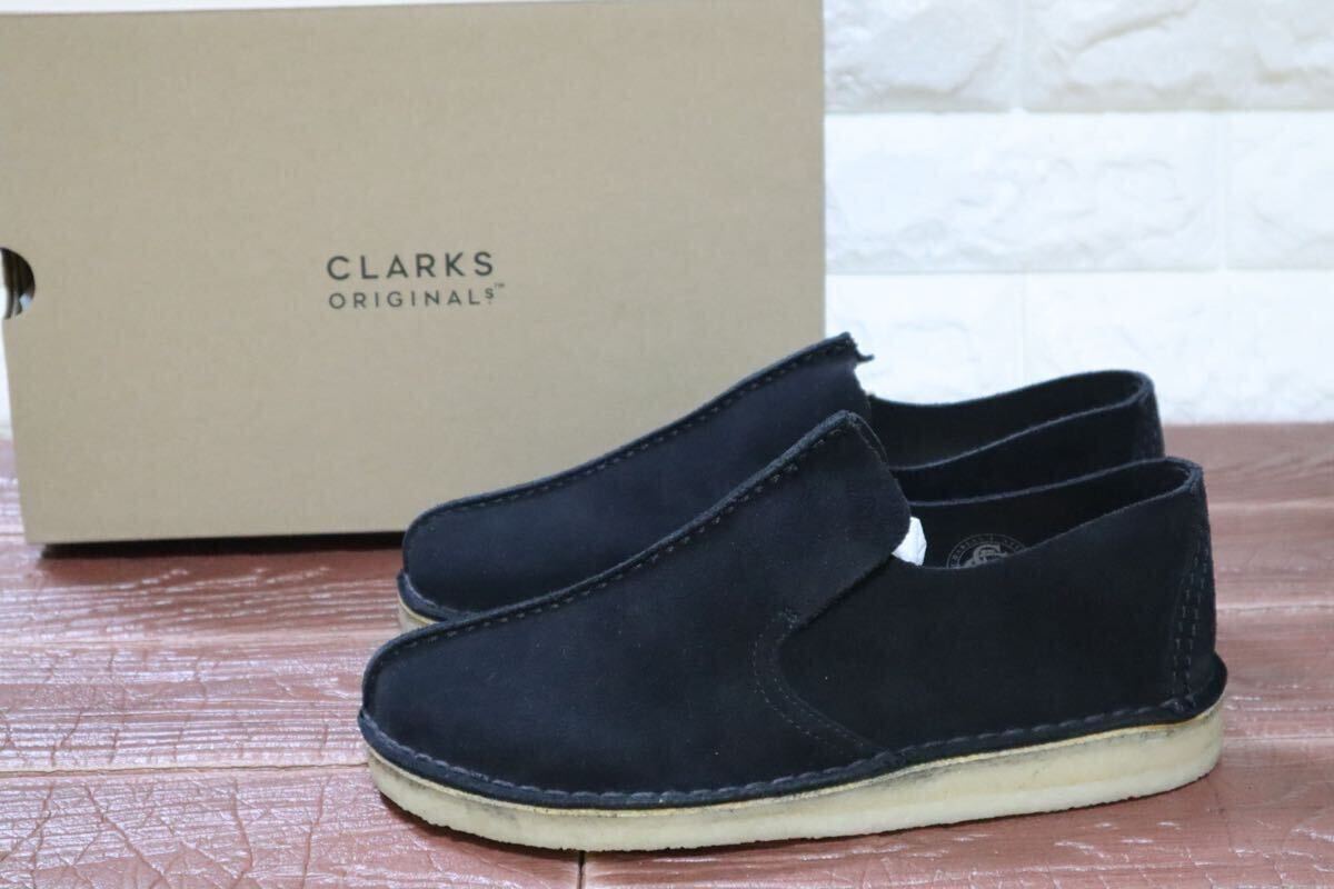 新品 定価26400円 UK7.5(25.5㎝) クラークス オリジナルス CLARKS originals Desert Mosier デザートモジアー 黒 26175683拍卖