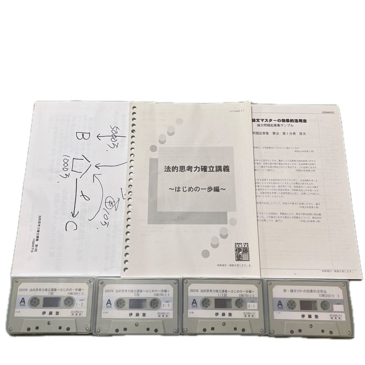 【希少120分カセットテープ講義全4巻】法的思考力確立講義 はじめの一歩編 呉明植&新・論文マスターの効果的活用法 伊藤真 伊藤塾 LEC拍卖