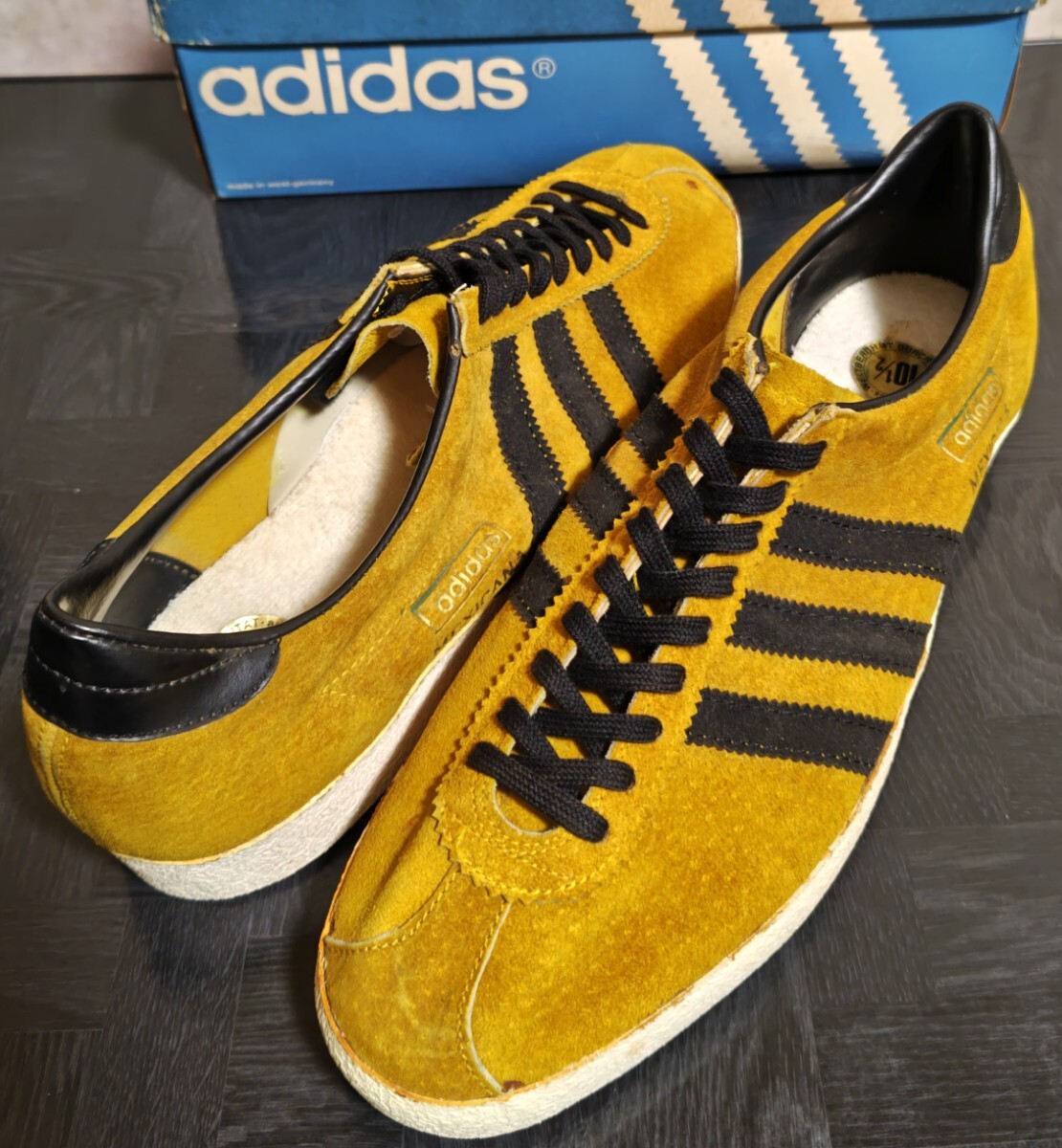 スーパースペシャル!★1968年製 アディダス 最初期 メキシカーナ 西ドイツ製 箱付きデッドストック★ (adidas mexicana フランス製)拍卖