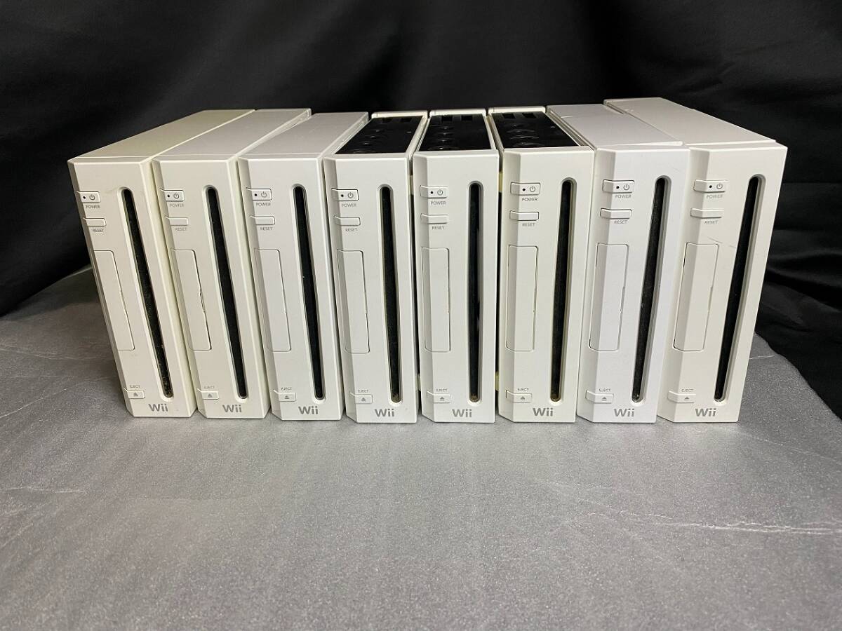 【ジャンク品動作未確認】任天堂 ニンテンドー Nintendo Wii ウィー 本体 白 ホワイト 8台 大量セット まとめ売り 絶版 貴重 GAME レトロ拍卖