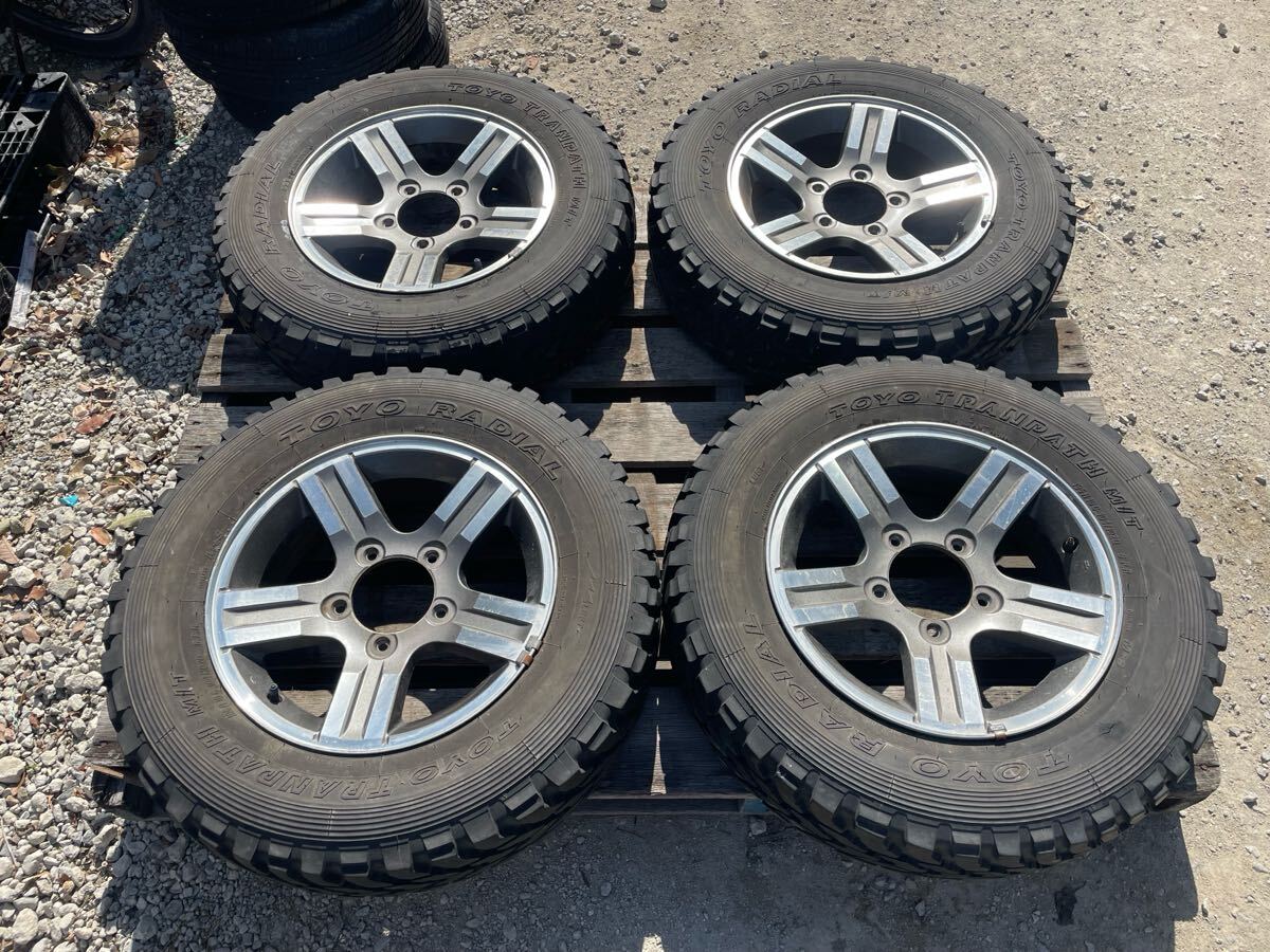 ジムニー アルミホイール PCD139 オフロードタイヤ195R16C 104/1020 20年式 TOYO TRANPATH M/T拍卖