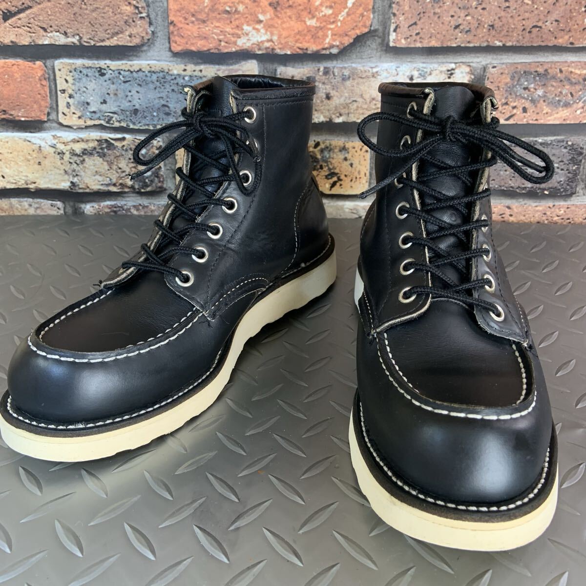 ☆REDWING 8179 モックトゥワークブーツ 刺繍羽タグ 2000年製 US6E JP24㎝ レッドウイング アメリカ製 (26B3-8179)拍卖