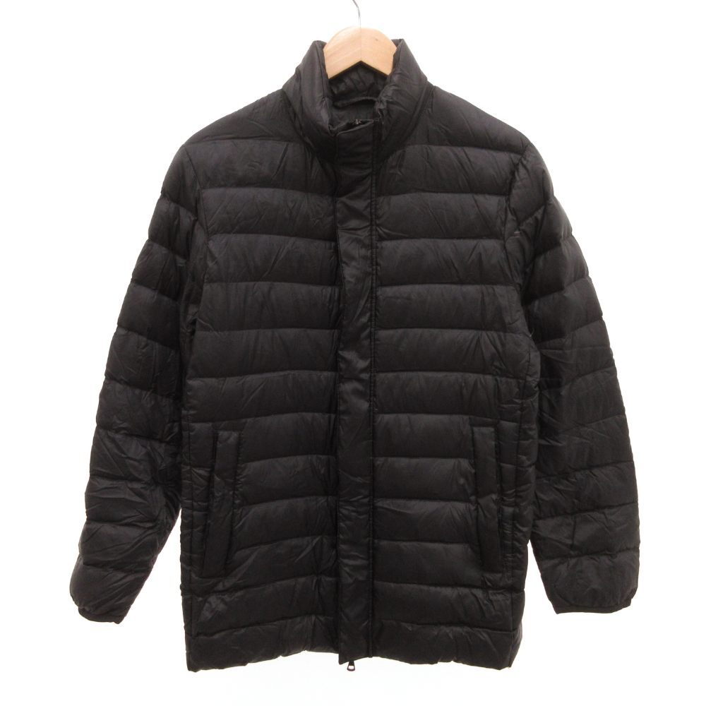 ユニクロ UNIQLO ダウンジャケット ブルゾン ジップアップ S 黒 ブラック /JS ■GY61 メンズ拍卖
