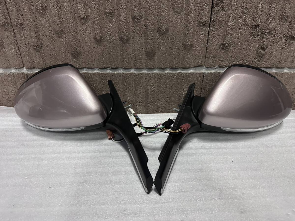 プジョー208 A9系 純正ドアミラー 左右中古 ピンク系拍卖