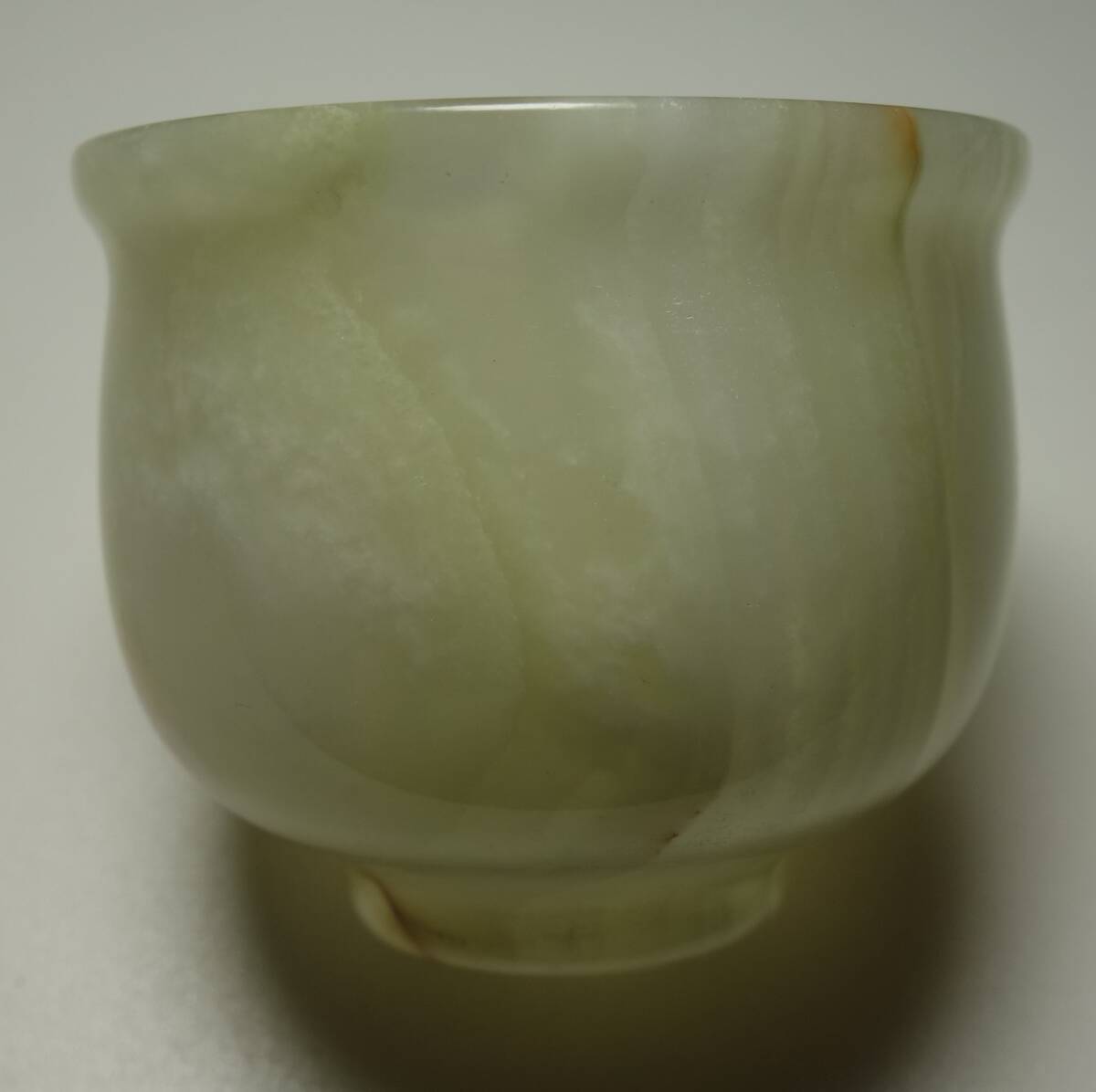 倣遣唐時代 崑崙山古玉 平底盃 酒器拍卖