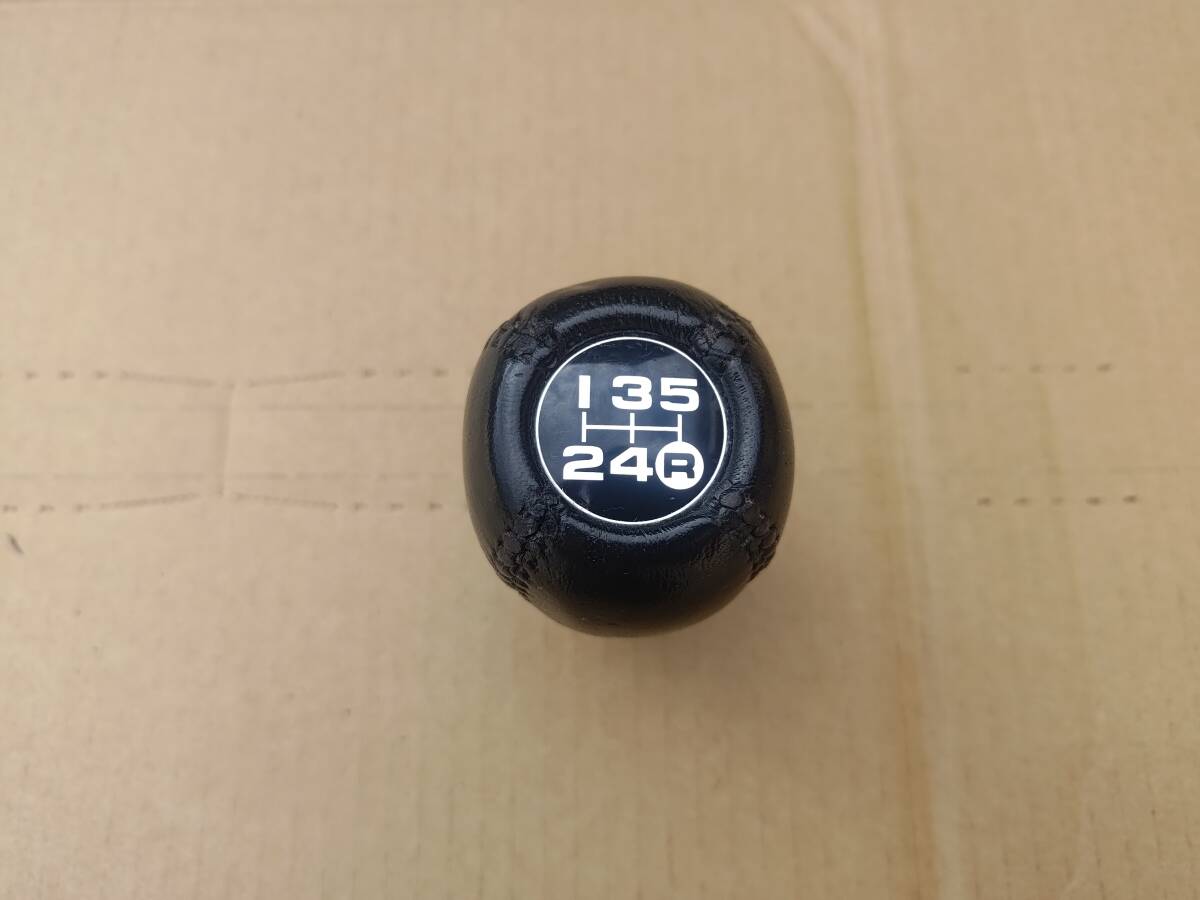 ☆程度良好 美品 AE86 レビン トレノ 前期 後期 純正オプション品 シフトノブ 革巻きタイプ 長期室内保管品 旧車 JDM 当時物 4AG☆拍卖