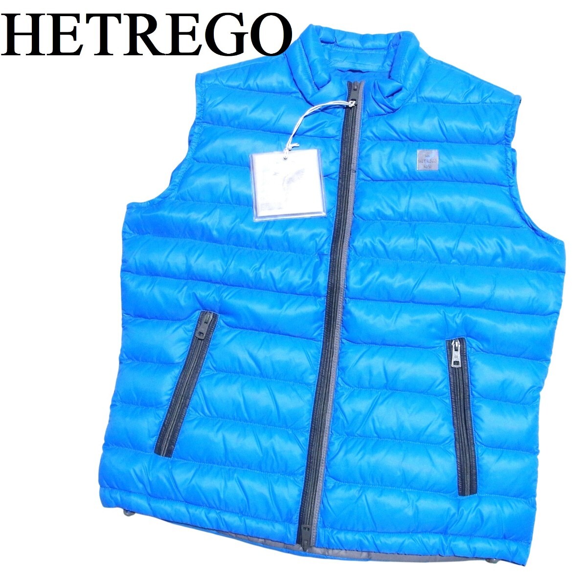 未使用 HETREGO エトレゴ CARANCHO ダウンベスト 48 ロイヤルブルー拍卖