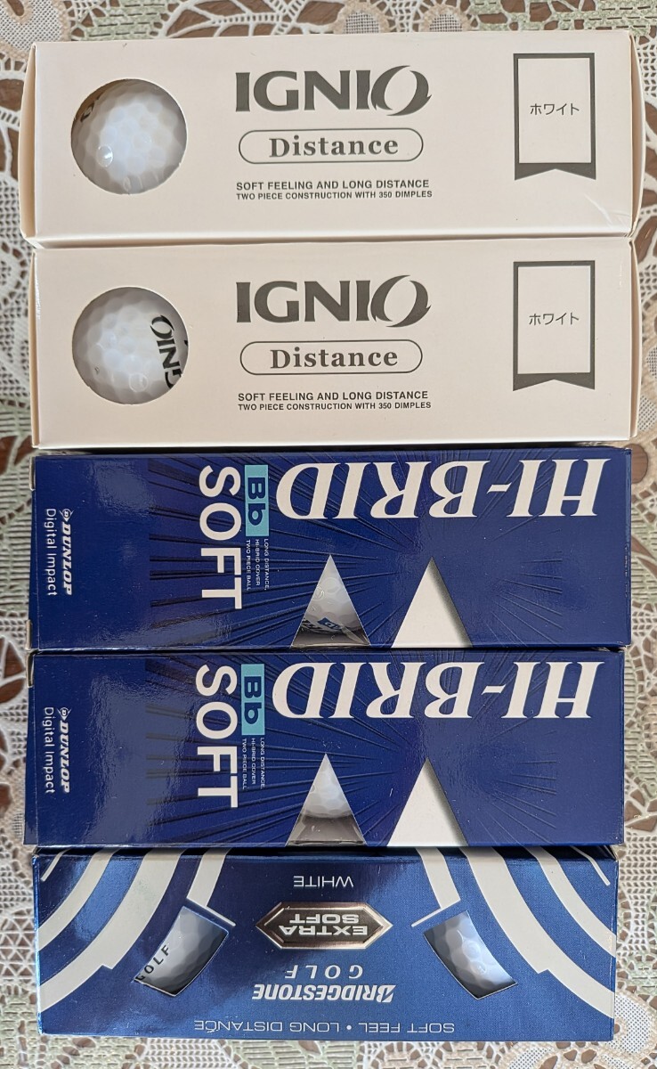 未使用ゴルフボール IGNIO & BRIDGESTONE &DUNLOP拍卖