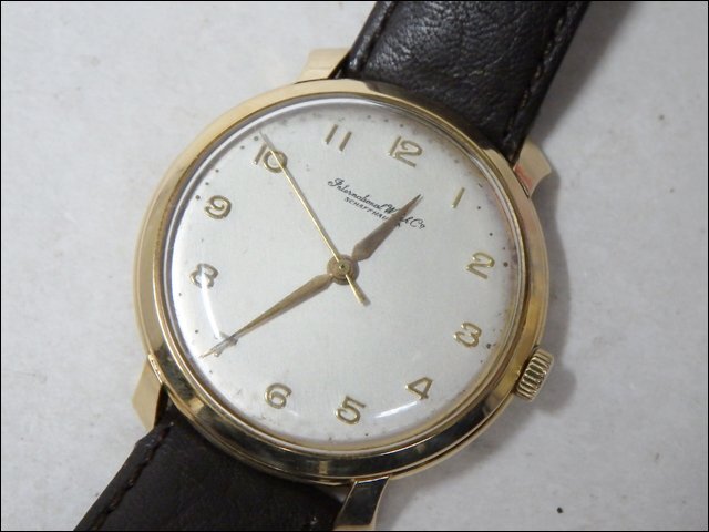 希少 IWC オールドインター◆シャウハウゼン/Cal.89◆ヴィンテージウォッチ 手巻き 750 18K メンズ腕時計 シルバー文字盤 42.8g 本体のみ拍卖