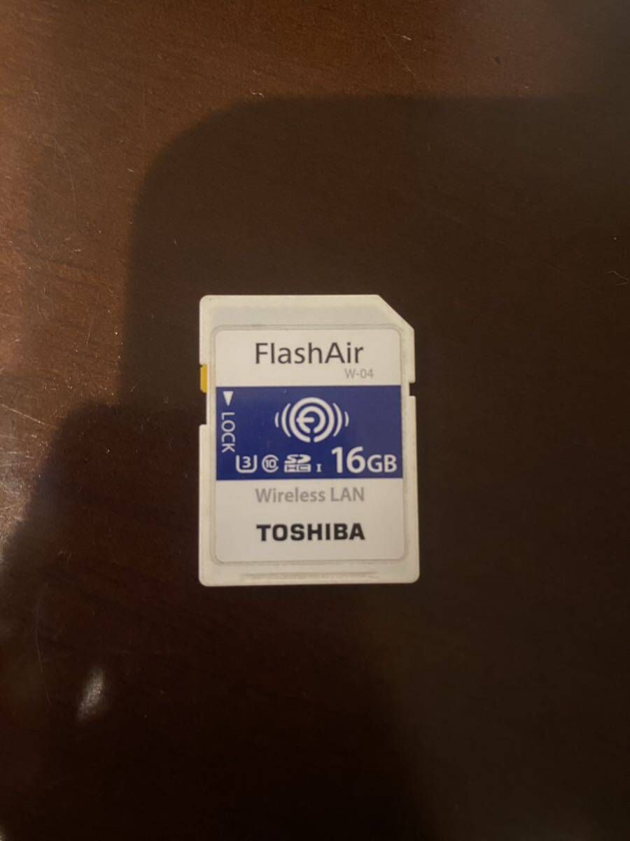 @91604)東芝 無線LAN SDカード Toshiba FlashAir W-04 16GB 初期化済 型号:W04016C拍卖
