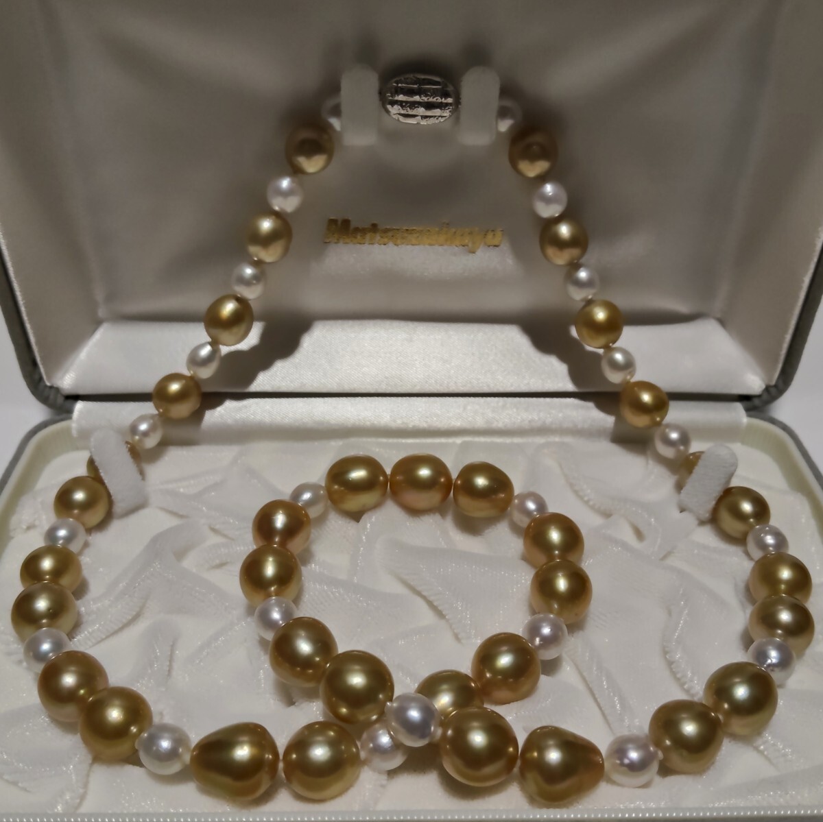 【極光の輝き】南洋真珠 マルチカラー ロング パール ネックレス 7.5mm〜12.6mm 67cm SILVER 刻印 97.8g 本真珠 jewelry 白蝶 ゴールデン拍卖