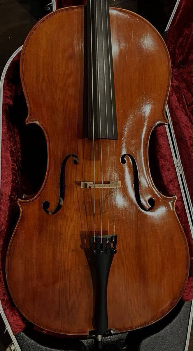 4/4ハイレベルチェロ 父のコレクションの中の逸品をお安く再出品致します♪ martini oreste1952イタリアラベルベスト調整済み♪お得です♪拍卖